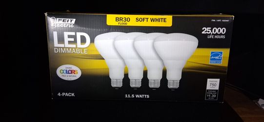 NEW Feit Electric BR30 LED Flood Bulbs - 4-Pack