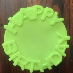 Happy Birthday Silicone Cake Pan Jello Mold