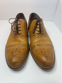 Aston Grey Kobe Brown Leather Oxford Brogues Men's Size 10