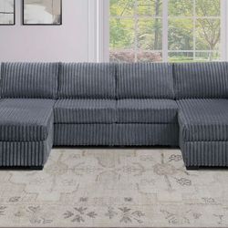 BRAND NEW  SECTIONAL SOFA SET WITH DOUBLE CHAISE $489