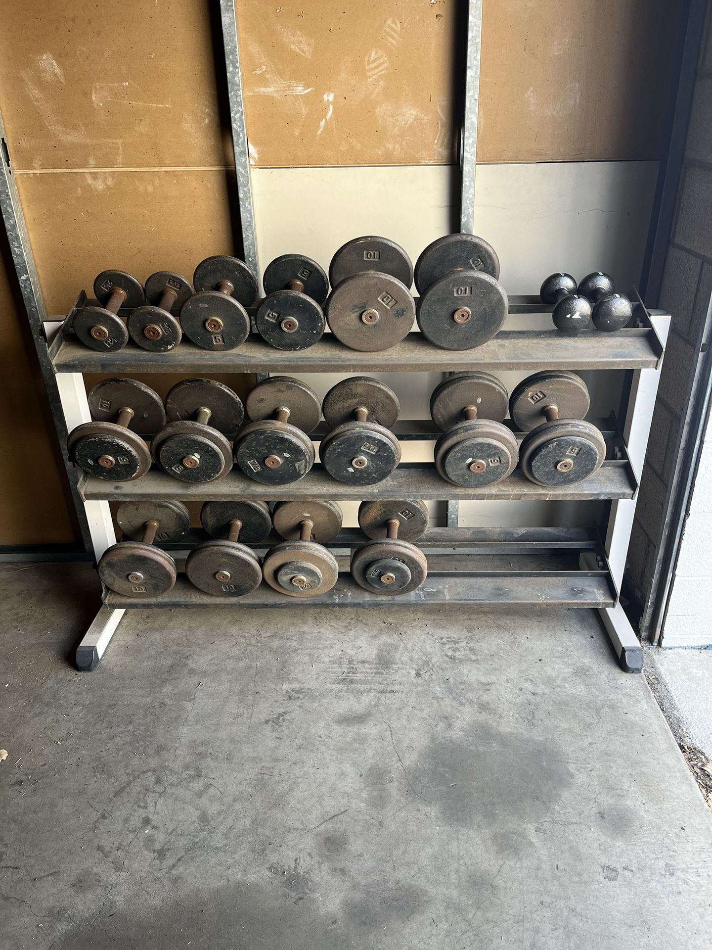 Dumbbell Weights With Stand