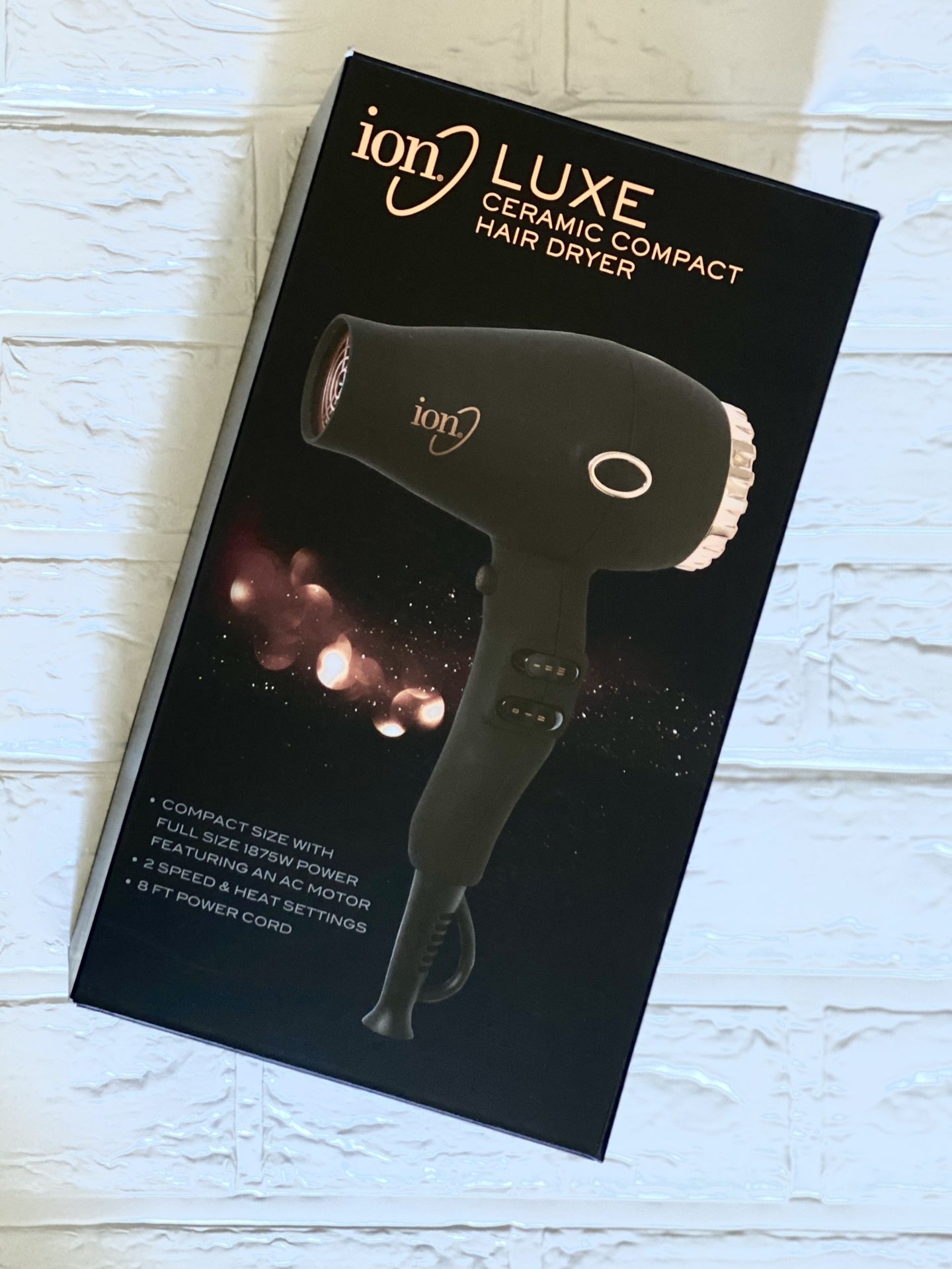 ION Luxe Ceramic Compact Hair Dryer 
