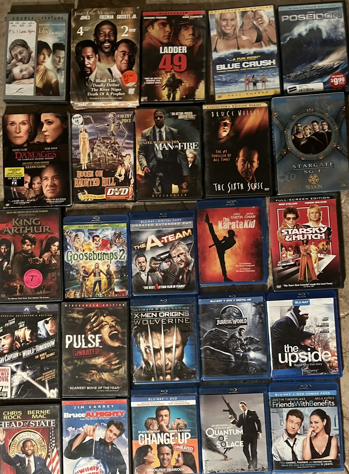Lot Of 25 Moves Blu Ray DVD 