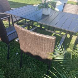 7 Pcs Brand New Patio Table Set In Box 