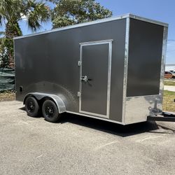 Trailer Enclosed 7 X 14 Extra Feet High Is 2025 Poly Core 