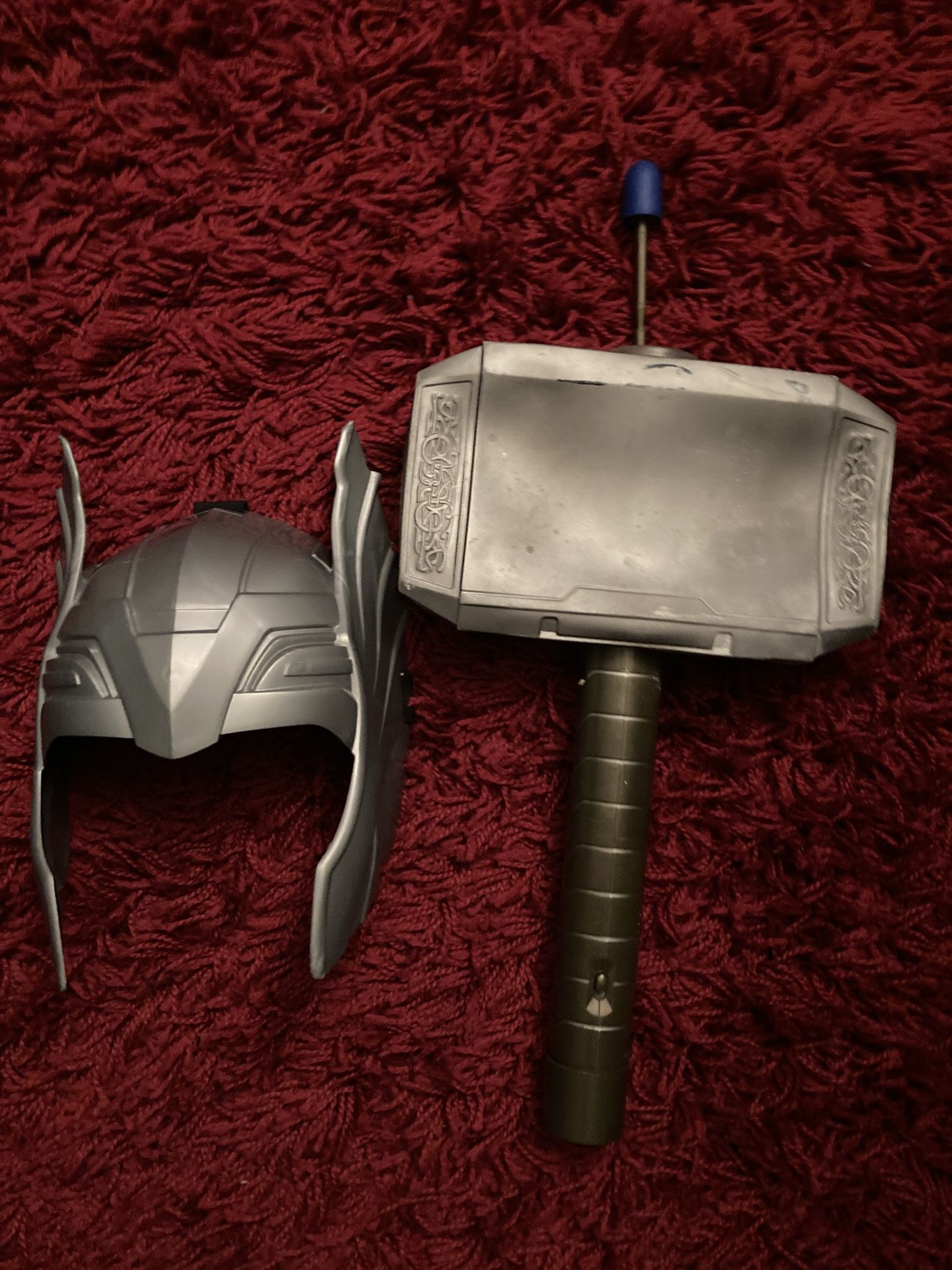 Thor Hammer & Helmet