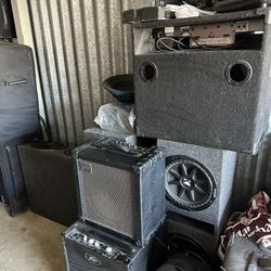 Bulk Speaker / Amps / Cables / Microphones/ 
