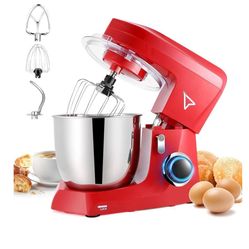 Stand Mixer, Dough mixer 5 QT 380W 10-Speed Tilt-Head Food Mixer, Kitchen Electric Mixer with Dough Hook, Wire Whip & Beater Wire Whisk & Splash Guard