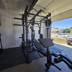 Smith Machine 2001 | Multi-Use Adj Bench | Gym Equipment | Fitness | Squat Rack | Excercise |🔴WEIGHTS AND BARBELL SOLD SEPARATELY 🔴 FREE DELIVERY 🚚