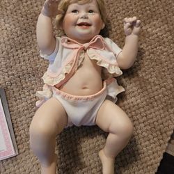 Ashton Drake Galleries Porcelain Doll With Certificate Of Authenticity