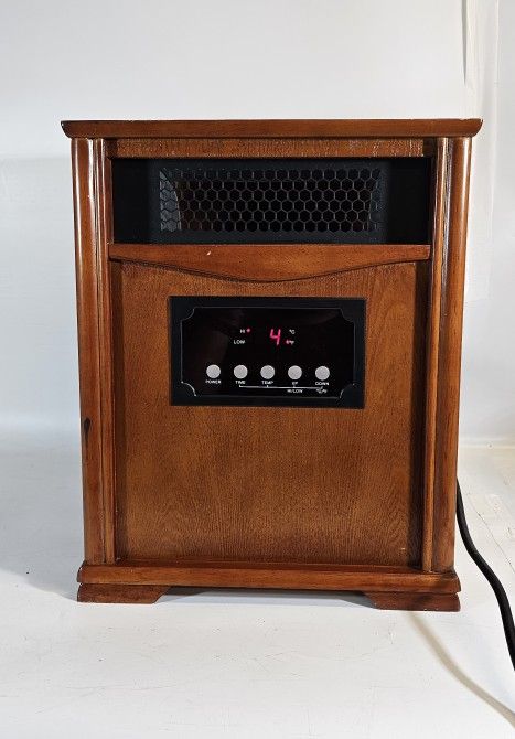 Westpointe WI-0037 Infrared Heater 1500W Furniture Grade Wood With Dark Oak...