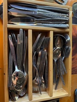 Granada Rose is a vintage stainless steel flatware