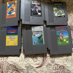 Lot Of 6 NES Games One Owner Tested And Working 