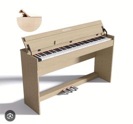Digital Piano 88 Key Weighted Stand Cover Hammer Action Upright Acoustic Electric Keyboard Pedal Full Size Home Musical Beginners Adults Instrument Se