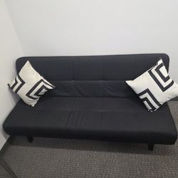 Modern Black Futon Sofa Bed