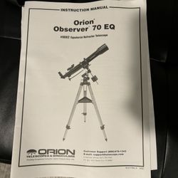 Orion Observer Telescope -great For Beginners