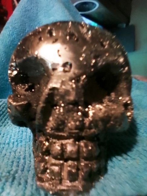 Skull Carved Out Of Fools Gold