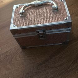 Rose Gold Make Up Box