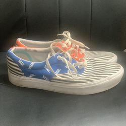 Men’s Vans Blue Orange And Striped 