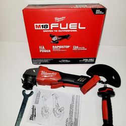 M18 FUEL 18V Lithium-Ion Brushless Cordless 4-1/2 in./5 in. Grinder w/Paddle Switch (Tool-Only)