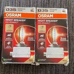 OSRAM D3S Xenon 35W Night Breaker 220 Xenarc Bulbs