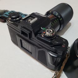 Minolta X-700/ Pentax SuperProgram Camera + LENSES Lot