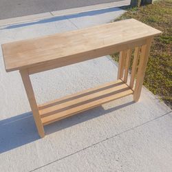 Natural Wood Sofa Table