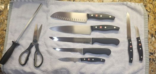 Zwilling J.A. Henckels Knife Set with Shears and Honing Rod