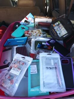 Phone cases a whole bucket of them