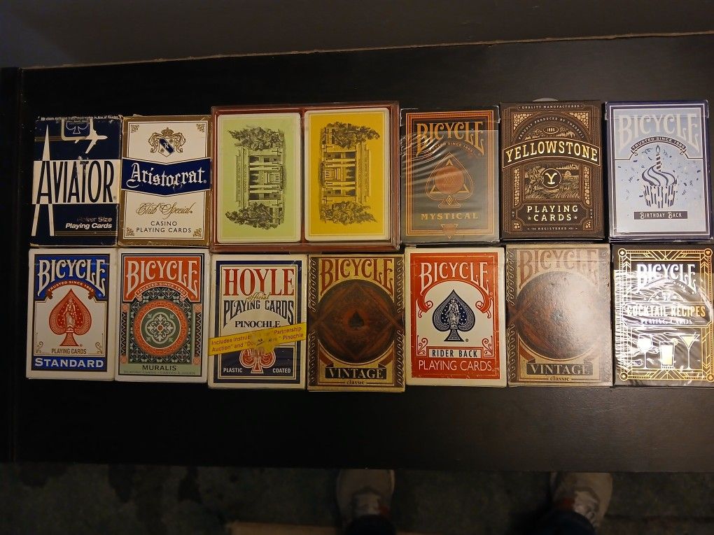 25 Decks Of Collectible Playing Cards, All New Condition