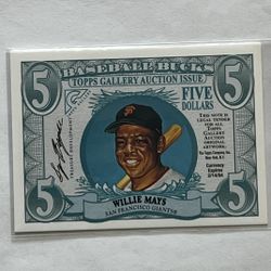 Willie Mays Baseball Bucks Mint
