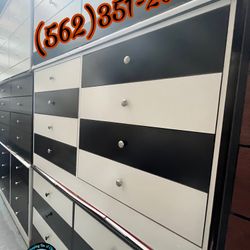 White With Black Dresser Cajonera Comoda Nueva 