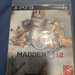 Madden 12 PS3 Video Game