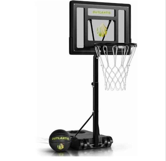 Brand New Swimming Pool Basketball Hoop Set. Durable Steel Basketball Backboard and Rim with Pool Basketball Ball, Pump&Tools. Pool Hoop for Outdoor U