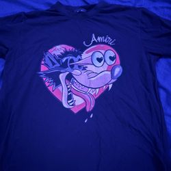 Black hopeless romantic amiri shirt