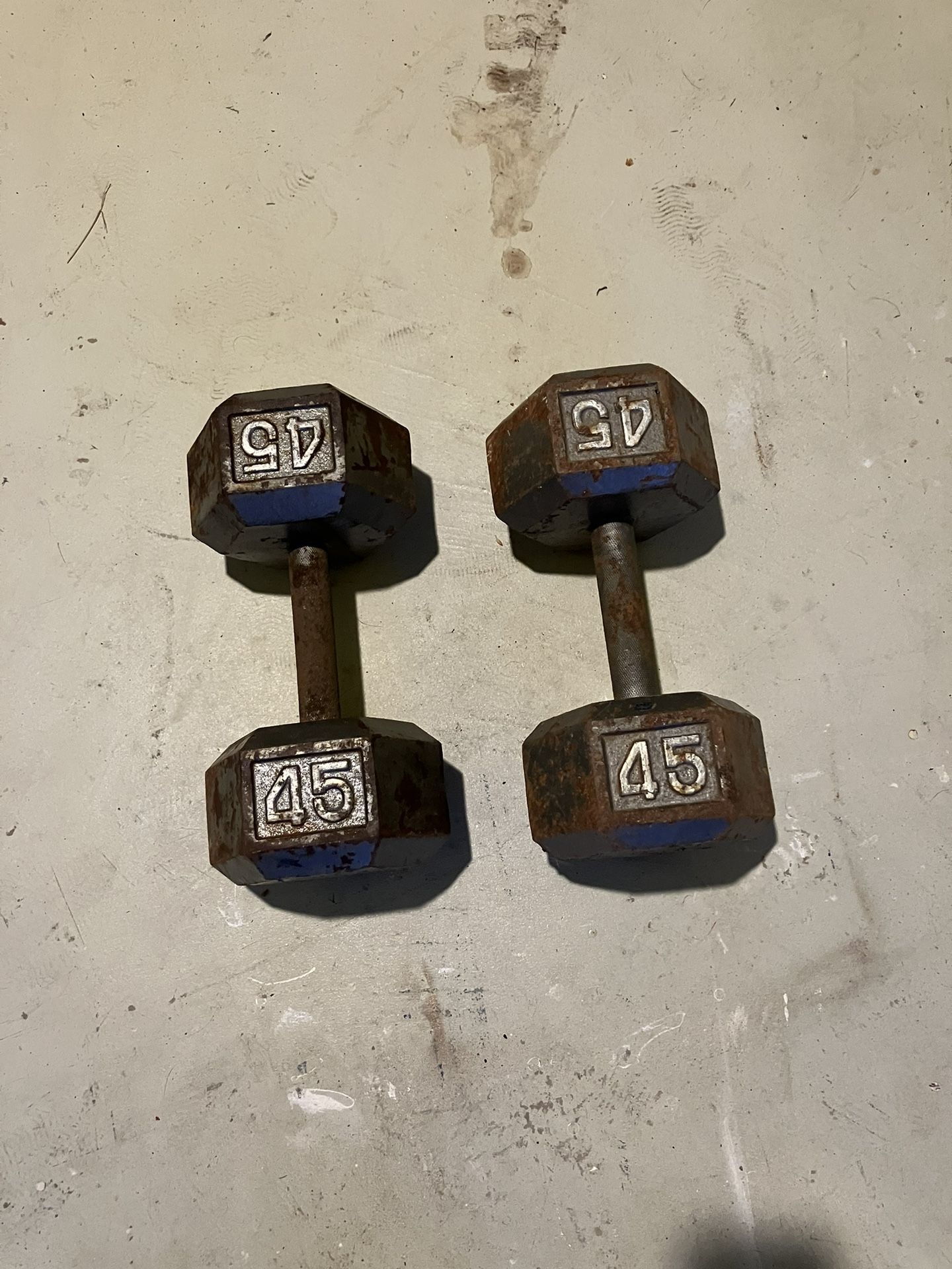 45lb Dumbbell Weights. Will Deliver.