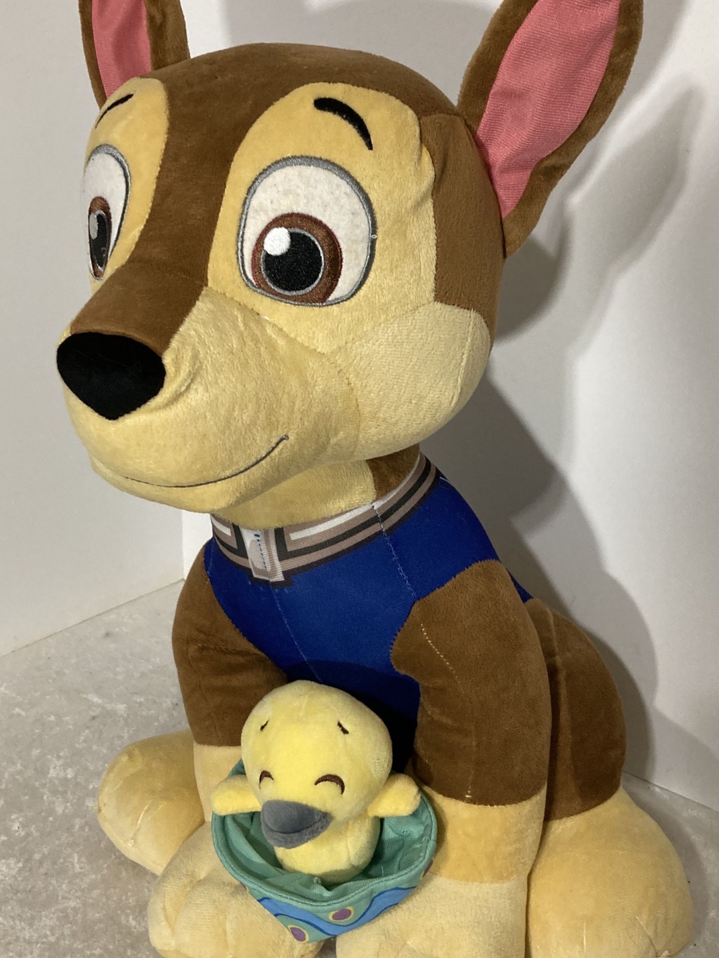 Easter-GIANT Chase from Paw Patrol W/ Basket & Chick Plush - 21 Inches tall!
