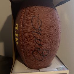 Signed Joe Montana Football