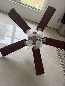 Hunter Ceiling Fan with 4 Lights – Excellent Condition