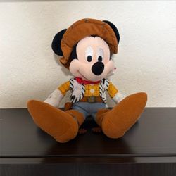 Mickey As A Cowboy Plush