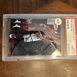 1997 Bowman Rookie Tim Duncan Mint 9