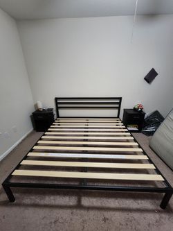 King Size Black Metal Bed Frame