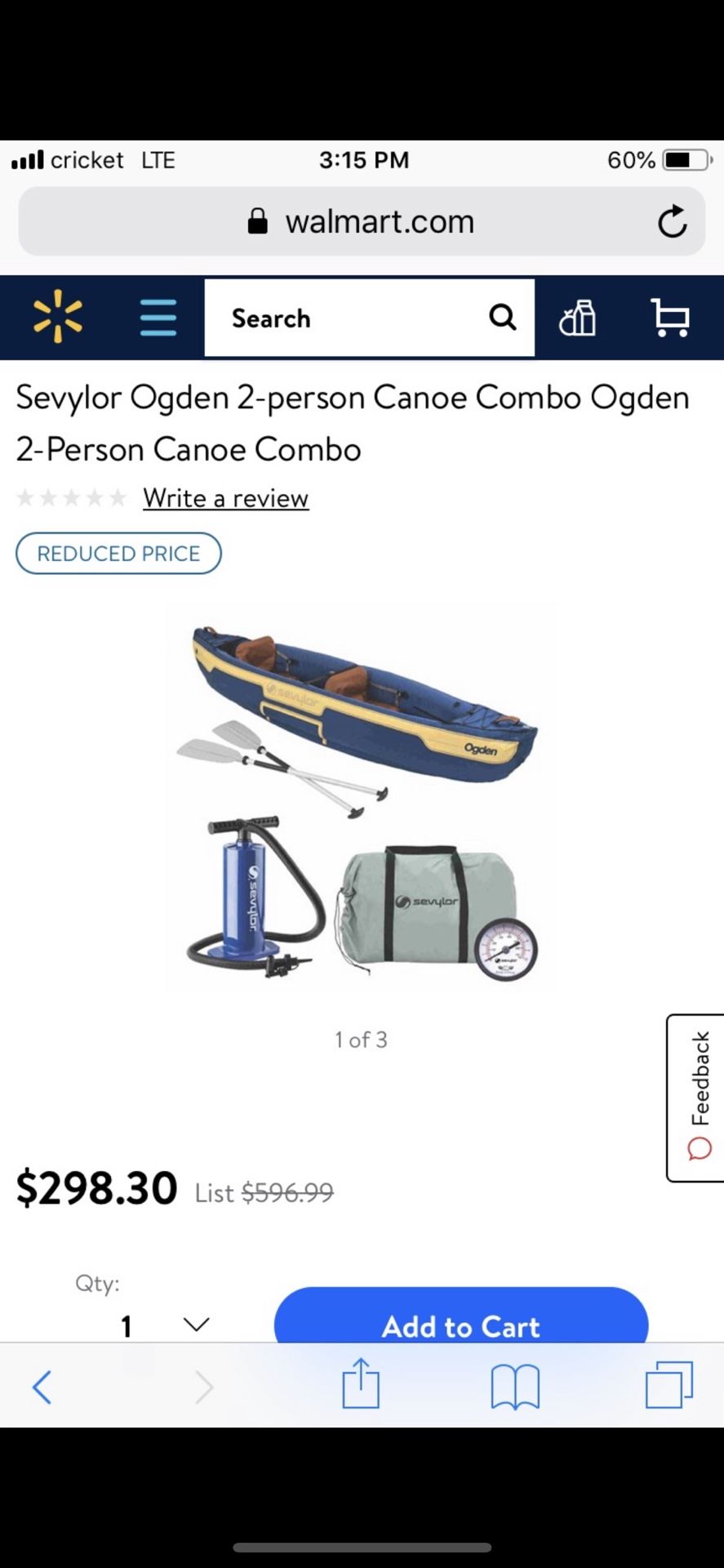 Inflatable canoe