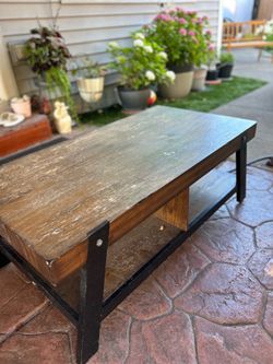 Wooden long table