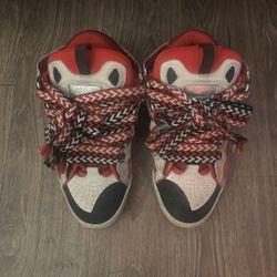 Lanvin Curb Sneakers Red / White