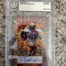 Kaboom Auto Sports Card 
