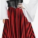 Like New XL Women Pirate Costume Adult Halloween Costumes Shirt and Skirt Outfit with Hat Corset Eye Patch Accessories