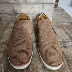 Donald J Pliner Travis Slip-on Sneakers In Brown Leather 