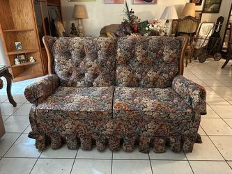 Flowery sofa