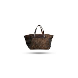 Pre-owned Fendi Zucca Mini Nylon Tote